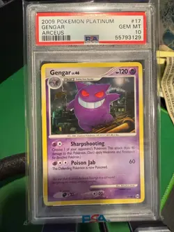 2009 Pokemon Platinum Arceus Gengar #17/99 PSA 10 GEM MINT POP 5 - Image 1