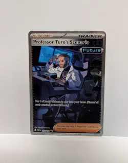 Pokemon Professor Turo's Scenario 257/182 SV04: Paradox Rift Full Art Holo - Image 1
