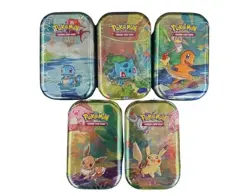 Pokemon TCG Kanto Friends Mini Tins (Complete Set of 5) Brand new (H24) Sealed - Image 1