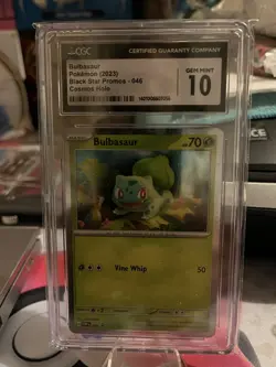 Pokemon 2023 Bulbasaur Black Star Promos Eng-46 Cosmos Holo CGC 10 GEM/MINT - Image 1