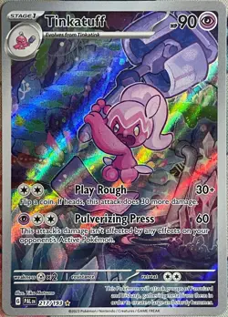 Tinkatuff Illustration Rare Holo - 217/193 - Paldea Evolved Pokemon 2023 - Image 1