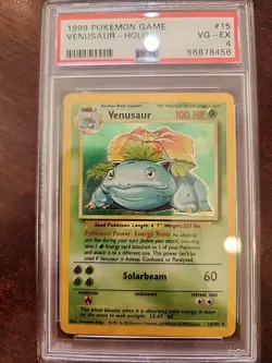Venusaur Base Set Unlimited Holo Pokemon Card WOTC PSA 4 - Image 3