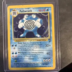Poliwrath 15/130 Holo Unlimited Rare Pokemon TCG Base Set 2 - Image 1