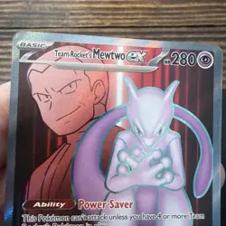 Team Rocket’s Mewtwo Ex - Pokemon Destined Rivals - 213/182 - Near Mint - Image 4