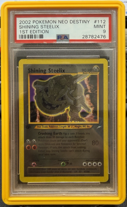 2002 POKEMON NEO DESTINY 1ST EDITION #112 SHINING STEELIX PSA 9 - Image 1
