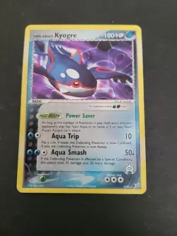 DMG Team Aqua's Kyogre 3/95 Team Magma vs Team Aqua Holo Pokemon TCG - Image 1