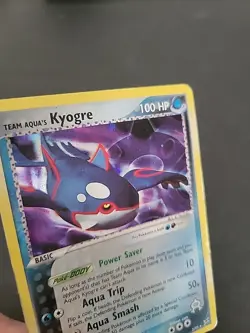 DMG Team Aqua's Kyogre 3/95 Team Magma vs Team Aqua Holo Pokemon TCG - Image 5