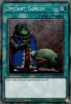 Upstart Goblin - Platinum Secret Rare 1st Edition RA03-EN096 - NM - YuGiOh - Image 1