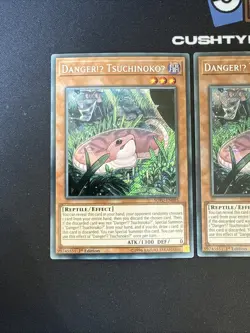 YUGIOH DANGER!U TSUCHINOKO SECRET RARE SOFU-EN085 1ST EDITION X2 - Image 2