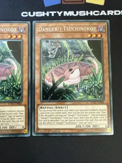 YUGIOH DANGER!U TSUCHINOKO SECRET RARE SOFU-EN085 1ST EDITION X2 - Image 3