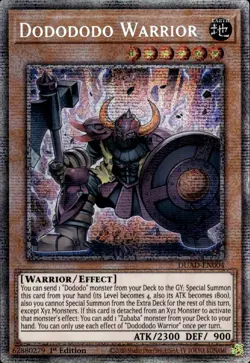 Dodododo Warrior - Starlight Rare 1st Edition DUAD-EN004 - NM - YuGiOh - Image 1