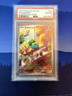 Bulbasaur 143/142 Sv07: Stellar Crown Holo PSA 10 - Image 1