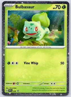 Bulbasaur Cosmos Holo SVP 046 (NM) Scarlet & Violet Black Star Promo Pokemon TCG - Image 1