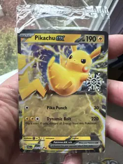 Pikachu ex (Holiday Calendar) 063/193 Products Holo sealed pokemon tcg - Image 1