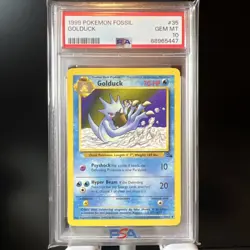 1999 Pokemon Fossil Golduck #35 Unlimited PSA 10 Gem Mint - 5447 - Image 1