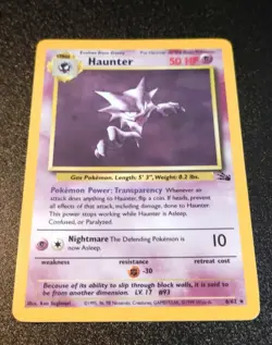 1999 Pokemon Fossil #21 Haunter Holographic PSA 9/10U Mint-Gem Mint - Image 4