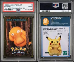Psyduck Pokemon Card Hasbro Toy Wishes Magazine Hand Cut 1999 WOTC PSA 2 POP 2 - Image 3