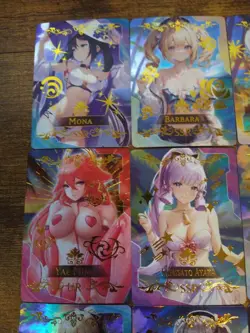 Genshin Impact Waifu 9 Card Lot - Beautiful Goddess Story Cards Mona Yelan Jean - Image 3