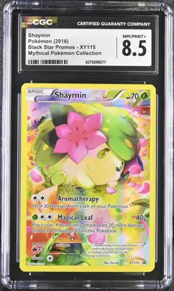 CGC 8.5 Shaymin 2016 Black Star Promos XY115 Pokemon Card - Image 1