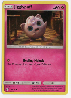 Jigglypuff 14/18 Detective Pikachu Holo Pokemon Card - Image 1