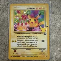 Pokemon Pikachu Celebrations Birthday Surprise 25th Anniversary Promo Card Holo - Image 1