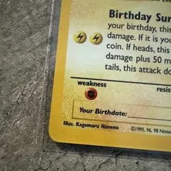 Pokemon Pikachu Celebrations Birthday Surprise 25th Anniversary Promo Card Holo - Image 5