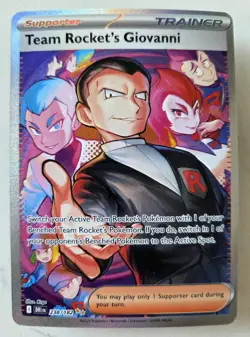 Team Rocket's Giovanni 238/182 Sv10: Destined Rivals Holo Pokemon Tcg Card Nm - Image 1