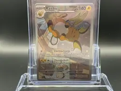 Pokemon TCG sleeping Raichu Card Paldea Evolved Illustration 211/193 LP ED3 - Image 1