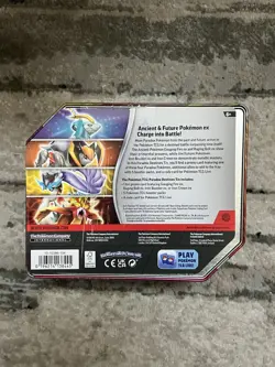 Pokemon Trading Card Games Paradox Destinies Iron Crown ex Tin - 5 Packs Sealed - Image 2