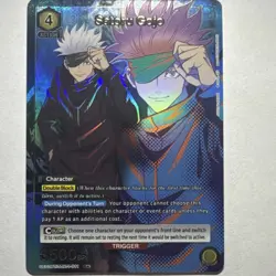 Union Arena Satoru Gojo UE08JJK-4001 Action Foil Jujutsu Kaisen Card - Image 1