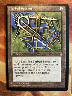 MTG 4 x Miscut (Off Center) Artifact Card Lot Ice Age Played to Near-Mint!! - Image 2