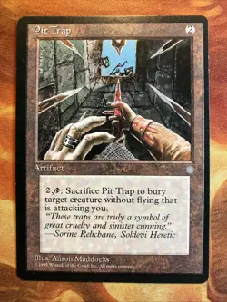 MTG 4 x Miscut (Off Center) Artifact Card Lot Ice Age Played to Near-Mint!! - Image 4