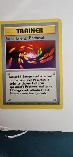 Super Energy Removal 079/102 Base Set (Shadowless) Regular. Card never played - Image 1