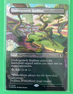 MTG Undergrowth Stadium Borderless Foil CMR Dual Land NM - Image 1
