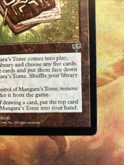 MTG Mangara's Tome Mirage Moderately Played Condition Artifact Vintage! - Image 5