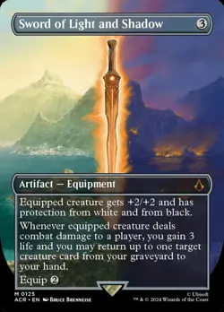 MTG Sword of Light and Shadow - Foil - Borderless, NM-Mint, English Universes Be - Image 1