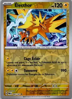 Carte Pokemon Electhor 065/167 Reverse 2024 - Image 1