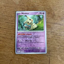 Pokemon TCG Paldean Fates Reverse Holo Card Mimikyu 037/091 - Image 1