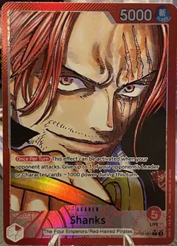 One Piece - Shanks OP09-001 Leader Alt Art Emperors in the New World OP-09 - Image 1