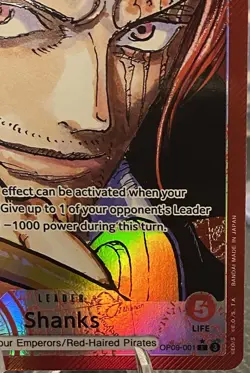 One Piece - Shanks OP09-001 Leader Alt Art Emperors in the New World OP-09 - Image 5