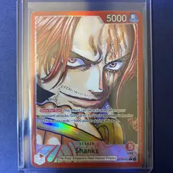 Shanks OP09-001 Leader Alt Art Emperors in the New World One Piece Mint NM - Image 2