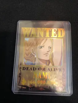 Nami Wanted Card NM / Mint Pack Fresh TCG CCG One Piece Trading Card Doujin Holo - Image 2