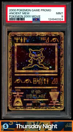 2000 POKEMON GAME MOVIE PROMO ANCIENT MEW PSA 9 - Image 1