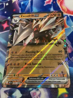 Pokemon TCG Excadrill ex 046/086 Double Rare Black Bolt English NM/M - Image 2