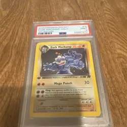 Psa 9 Pokemon 2000 Dark Machamp Team Rocket 1st Edition Holo Rare PSA 10/82 - Image 2