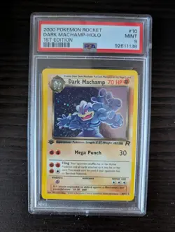 Pokemon TCG 🔥 PSA 10 1st Edition Dark Machamp 10/82 Team Rocket Holo RARE - Image 1
