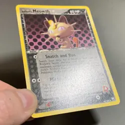 Rocket's Meowth 46/109 EX Team Rocket Returns Regular Uncommon Pokemon Card NM - Image 4