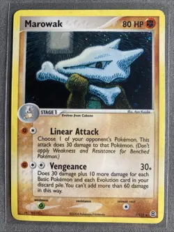 Pokemon TCG: Marowak 7/112 (2004) Ex Fire Red & Leaf Green • Reverse Holo Card - Image 1