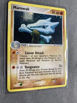 Pokemon TCG: Marowak 7/112 (2004) Ex Fire Red & Leaf Green • Reverse Holo Card - Image 3