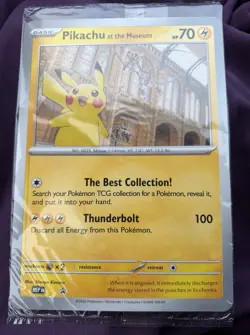Pokemon Pikachu At The Museum Promo Card New Sealed - Image 1